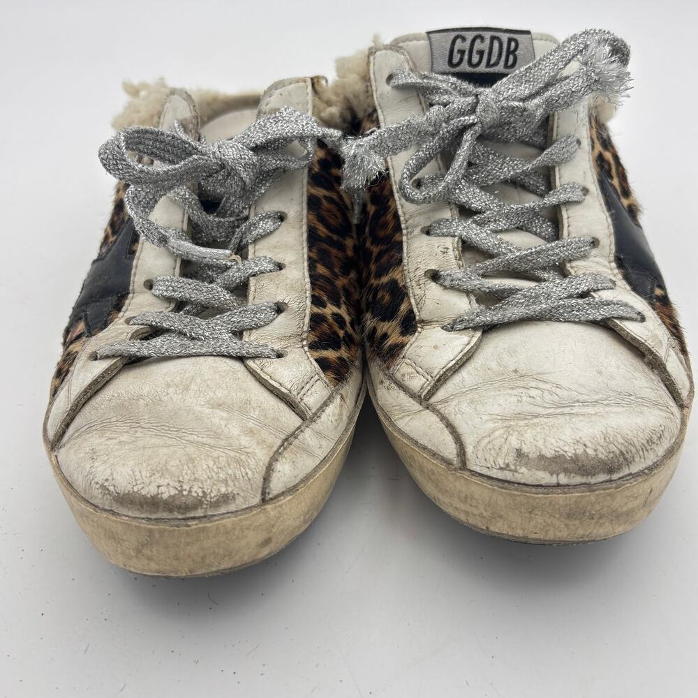 Golden Goose Superstar Sabot Sneakers Slides Shearling Lined Women's 37 US 7 - Picture 12 of 14